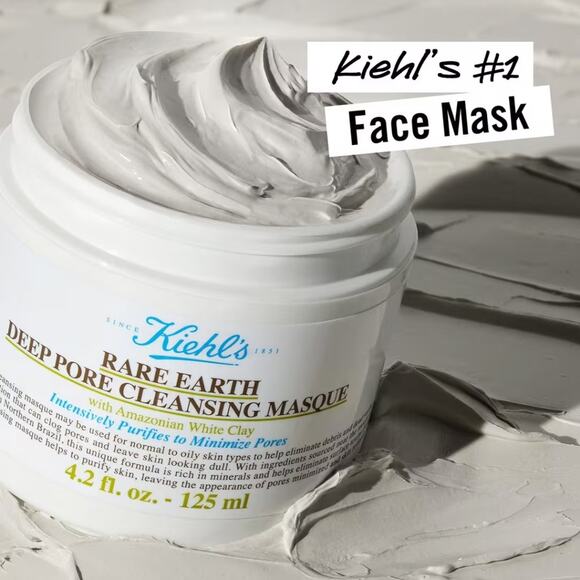 Kiehl's Rare Earth Deep Pore Cleansing Mask - New - Picture 3 of 5